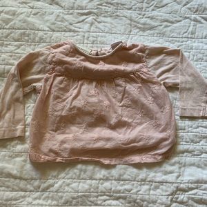 Zara baby girl blush top